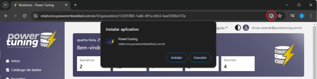 Como utilizar o aplicativo móvel (PWA) do Power Embedded – Power Embedded